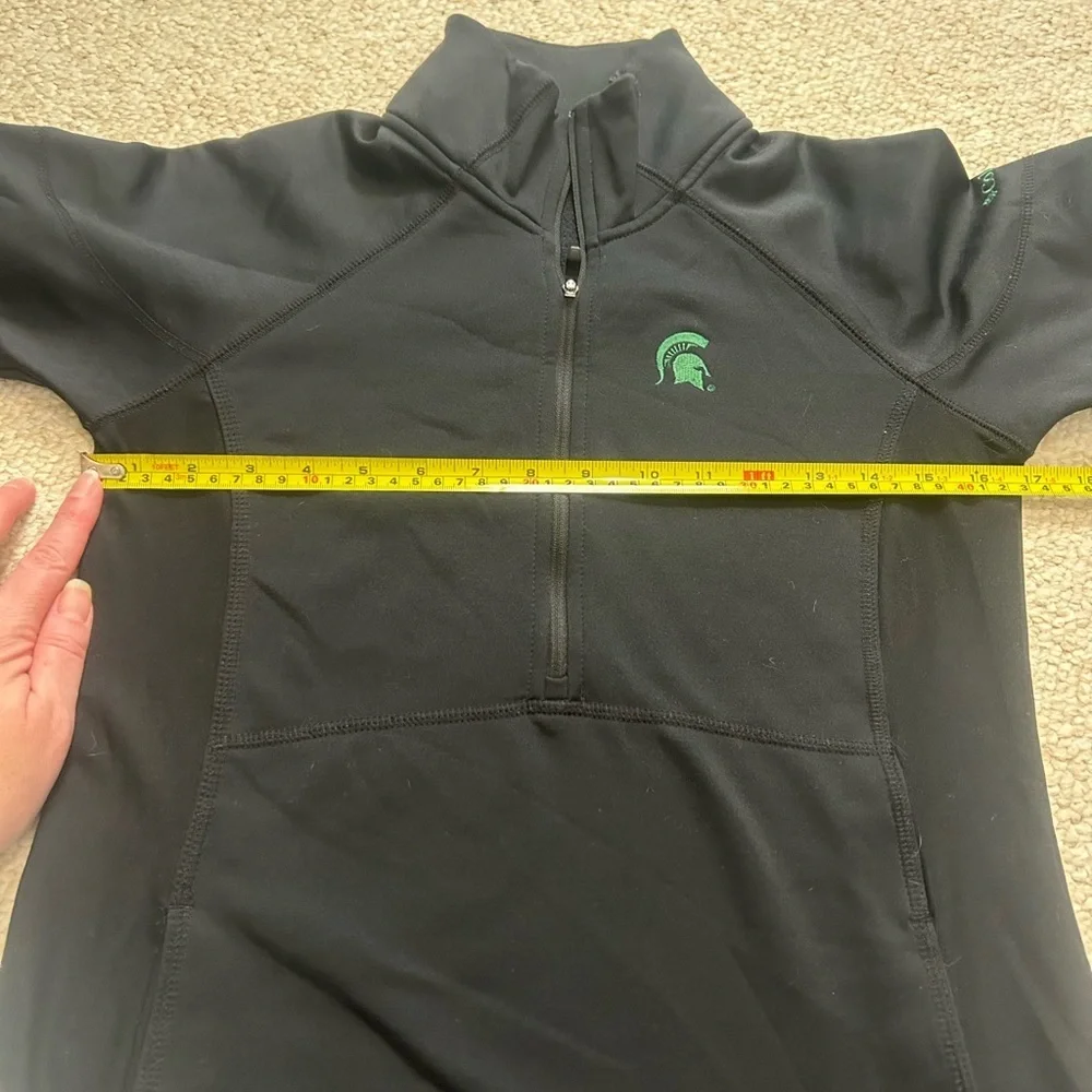 Michigan State Spartans Columbia womens 1/4 zip pullover Size Medium MSU Sparty - Picture 12 of 13